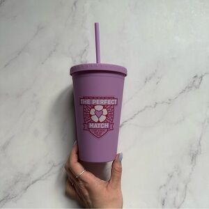 NIB US OS “The Perfect Match” Purple Tumbler (designed by Forensics and Flowers)